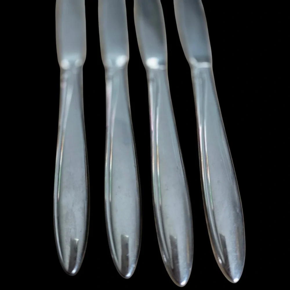 Oneida Oneidacraft‎ Deluxe Delmar Taper Stainless Dinner Knives Set of 4  MCM